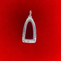 ราคา ตลับเงินพระรอด เนื้อเงินแท้หลังปิด รหัส ต.221 งานขึ้นมือ (5442948478)