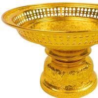 ราคา พานรัตนโกสินทร์ พาน พานทอง พานเงิน พานพลาสติก รัตนโกสินทร์ ลายฉลุ (13576560032)