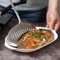 ราคา (KFL) สแตนเลสขนาดใหญ่ไม้พายทอดปลากระทะไข่ตัก Nonstick ด้ามยาวสเต็ก Slotted แบนพลั่วครัวเครื่องมือทําอาหารขายร้อน (26082968018)
