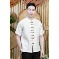 ราคา เสื้อผ้าฝ้ายพื้นเมือง รุ่น เหรียญสั้นชาย22 (17351101053)