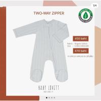 ราคา (New in pack!) Babylovett : Organic - Two-way zipper ชุดนอนคลุมเท้า / 9-12 (25159020163)