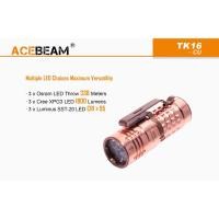 ราคา ไฟฉายเล็กแรงสูง Acebeam TK16 CU (ทองแดง) แถมแบตเตอรี่ (6110149378)