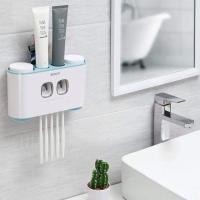 ราคา เครื่องบีบยาสีฟันสูญญากาศ 2 ช่อง พร้อมที่แขวนแปรงสีฟัน 5 ด้าม และแก้วน้ำ4ใบ (2080120123)