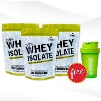 ราคา MS WHEY PROTEIN ISOLATE (แพ็ก 3 ถุง) + แก้วเชก(คละสี) เวย์ โปรตีน ไอโซเลท จาก นม (4810817281)