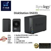 ราคา Synology NAS DiskStation รุ่น DS223 (HDD 2 Bay, Quad Core 1.7 GHz, 2GB DDR4, 1 x GbE) ประกัน 2 ปี (27801814385)