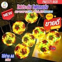 ราคา ไฟประดับ PAE571 ไฟตกแต่ง RGB ความยาวสาย 2เมตร ไฟลูกบอล ไฟLED 10ดวง ไฟกระพริบ ใช้ถ่าน AA 2ก้อน พร้อมส่ง (26485014699)