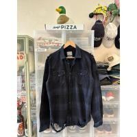 ราคา Zara Damaged Western Shirt Long Sleeve Dark Navy (27433937067)