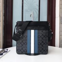 ราคา New100% Coach Men's Charles Crossbody Varisty Signature#F26068 กระเป๋าสะพายข้างผู้ชาย รุ่นบาง ซิปบน สีเทาดำลายซีคาดกรมท่ (11304252265)