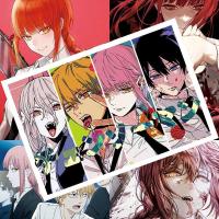 ราคา 【ของใช้ต่างๆ ที่หรูหรา】โปสเตอร์ Chainsaw Man มาคิมะ ฮายาคาว่า อากิโตะ วอลเปเปอร์ HD สติ๊กเกอร์ติดผนังอนิเมะ Pawa Electri (43558328551)