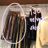 ราคา Velvet กระโปรงพลีทอัดกลีบ (7918759976)