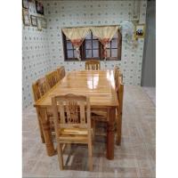 ราคา โต๊ะอาหาร8 ที่นั่ง ไม้สักแท้100%((ส่งฟรียกเว้นภาคใต้มีค่าจัดส่ง))) (6014434236)