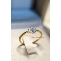 ราคา แหวนเพชรแท้ทองแท้9kดอกไม้ (25401934572)