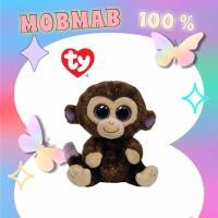 ราคา Ty Beanie boos, ตุ๊กตาแบรนด์ Ty ของแท้, ตุ๊กตาลิงสีน้ำตาล Coconut (Brown monkey), ตุ๊กตาลิงน่ารัก ตาโต (พร้อมส่ง) (11510610807)
