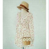 ราคา Liz Lisa ชุดเดรสแขนยาวลายดอกไม้ (5012414092)