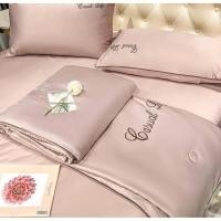 ราคา ZjW-jai 0010 ชุดผ้าปูที่นอนผ้าแพร 6 ฟุต 4 ชิ้น พร้อมปลอกผ้านวมหนา 8 ฟุต วินเทจ (21528579159)