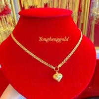 ราคา สร้อยคอทอง2สลึง เลสพร้อมจี้ Yonghenggold ทองแท้96.5% มีใบรับประกัน (3933643601)