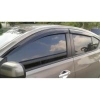 ราคา Weather Guard – กันสาดข้างประตู สีดำ Nissan Almera #4717 (726704631)