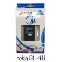 ราคา Meago battery แบตเตอรี่ BL-4U, true super 1, true super 2 ความจุ 1,000mAh **ของแท้ สินค้า มอก. มีประกัน** (4471804930)