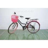 ราคา จักรยานแม่บ้านญี่ปุ่น - ล้อ 24 นิ้ว - มีเกียร์ - สีดำ [จักรยานมือสอง] (28014664905)