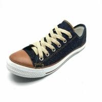 ราคา รองเท้าผ้าใบทรง Converse สียีนส์แทน ลีโอ 955D ไซส์ 38-43 (1856645991)