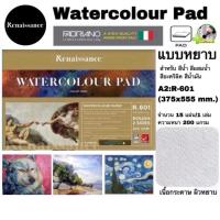 ราคา Renaissance สมุดวาดเขียน วาด รูป ภาพ สเกตแถมฟรีดินสอ2B:1แท่ง แบบหยาบ ปกทอง ขนาด A2:R-601 (375x555 mm.) (42955449450)