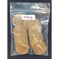 ราคา เหรียญ 2 บาท หมุนเวียน ปี 2554 สีทอง ขายยกชุด 25 เหรียญ (24145149844)