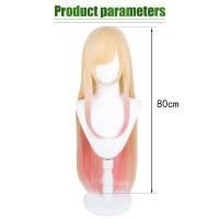 ราคา แฮร์พีชหางม้า วิกผมยาวตรงย์อนิเมะ คอสเพลย์อ ขนาด 70 ซม My Dress-Up Darling Marin Kitagawa สีเหลือง Cosplay (25468917225)