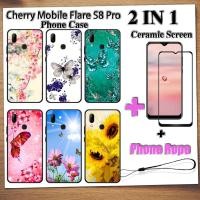 ราคา 2 IN 1 Cherry Mobile Flare S8 Pro เคสโทรศัพท์กระจกนิรภัยเซรามิคป้องกันหน้าจอโค้งฟิล์มนิรภัยผีเสื้อ (23411589278)