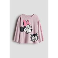 ราคา H&M(เอชแอนด์เอ็ม) เด็กผู้หญิง เสื้อผ้าคอตตอนแต่งดีเทลลายพิมพ์นูน 1229659_3 (28474727550)