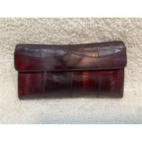 ราคา กระเป๋าตังค์หนังปลาไหลแท้วินเทจ นำเข้ามือสอง (29460567100)