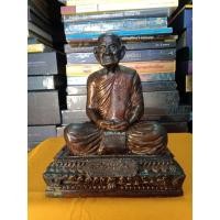 ราคา พระบูชา หลวงปู่คร่ำ วัดวังหว้า รุ่นสร้างเจดีย์ ปี 2537 ใต้ฐานฝังสมเด็จปรกโพธิ์ ผิวหิ้ง สวยเดิม 5 นิ้ว เนื้อโลหะ (25752659138)