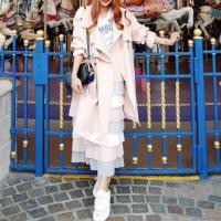 ราคา กระโปรงอัดพลีท ทรงขนมชั้น สีพาสเทล ผ้าเกาหลีอัดพลีท(ไม่โปร่งแสง) มือสอง (2175991288)