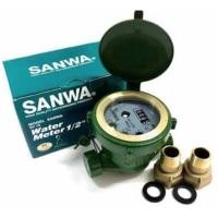 ราคา มิเตอร์น้ำ ซันวา ขนาด 1/2" sanwa มาตรวัดน้ำ มาตรน้ำ (4หุน) ทองเหลือง ระบบเฟืองจักรชั้นเดียว SV-15 (3242061998)