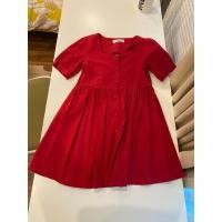 ราคา ชุดเดรสสั้น แขนตุ๊กตา สีแดง (23745820830)