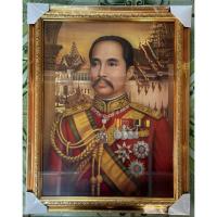 ราคา กรอบรูปสีทองพร้อมภาพมงคลรัชกาลที่5 ขนาด15×20นิ้ว (27588985583)