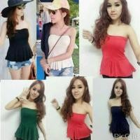 ราคา เกาะอกผ้าเรย่อน ดีเทลช่วงใต้อกปล่อยเป็นชายระบาย เนื้อผ้ายืดตามตัว เซ็กซี่ไม่เบาค่า (52570194)