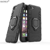 ราคา IPhone 7 7s - 8 SIZE 4.7 - SE2 - SE3 - Black Panther Slim Hybrid Rugged Stand Ring Armor Case (41905746469)