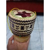 ราคา ติ๊บข้าวเหนียวขนาดเล็ก ขนาด 4.5 นิ้ว กระติบข้าวร้านอาหาร งานสานสวย ลวดลายสวยสะดุดตา กระติบใส่ข้าวเหนียว กระติบไม้ไผ่สาน (19657329713)