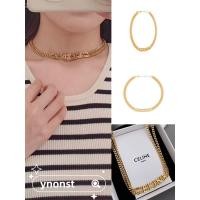 ราคา แบรนด์ใหม่ 100% ของแท้ CELINE ตัวอักษร LOGO สร้อยคอ (24589183106)