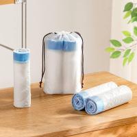 ราคา ห้องครัว Drawstring ถังขยะกระเป๋าใสขนาดใหญ่ถุงขยะ Bin Liners ถุงพลาสติก Rubbish กระเป๋า 75 นับ (28437956816)
