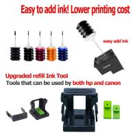 ราคา 3 In 1 หมึกเติมเครื่องมือเติมหมึกชุดเพิ่มหมึกเครื่องมือสำหรับ HP 61 63 65 67 680 740 741 745 746 810 811 60 62 703 704 (12523325561)