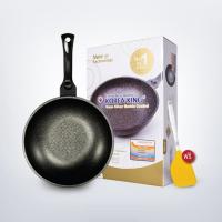 ราคา [1 ใบ + แถมฟรี ตะหลิวโคเรียคิง 1 อัน] Korea King Gold Series กระทะ โคเรียคิง 28cm สีดำ หมูเกาหลีย่าง กระทะ เนื้อ ย่าง (6363271209)