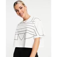 ราคา SALE ป้าย1,200฿ Adidas Originals Large Logo Crop Top (12846614811)