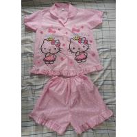 ราคา (แจกโค้ดลดทั้งร้าน) ชุดนอนคิตตี้ใส่มงกุฎ สีชมพู ลายโบว์ เซตเสื้อแขนสั้น กางเกงขาสั้น ชายระบาย มือ1 (1581935323)