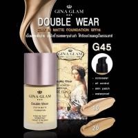 ราคา GINA GLAM Double Wear Stay In Matte Foundation SPF15 รองพื้นเนื้อแมท 30ml. (26989177620)