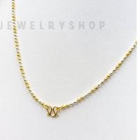 ราคา thaijy k618 สร้อยคอสองกษัตริย์ ** ยาว 18 นิ้ว*** ลายไข่ปลา ทนทาน ไม่แพ้ ไม่คัน (20420339226)