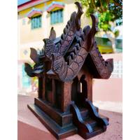 ราคา ศาลพระภูมิไม้สักหลังคา2 ชั้น บ้านทรงไทยหลังเล็ก ศาลไม้ ศาลเจ้าที่ ลวดลายสวยงามพร้อมส่งทันที (27901036054)