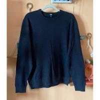 ราคา [มีตำหนิขาดเป็นรู 2 รูค่ะ] ส่งต่อ เสื้อสเวตเตอร์ไหมพรม คอกลม แบรนด์ Uniqlo ของแท้ สีเทาเข้ม ดำ แขนยาว กันหนาว มือสอง (26712335716)