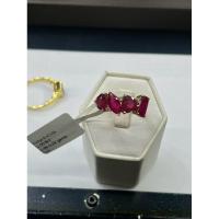 ราคา แหวนทองคำ 9k น้ำหนัก 4.32 กรัม ประดับด้วยทับทิม 4 เม็ด น้ำหนัก 6.41 กะรัต เพชรแท้ 0.08 กะรัต (28923610961)