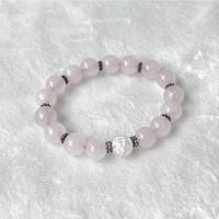 ราคา สร้อยข้อมือหินมงคล สร้อยหินโรสควอตซ์ Rose Quartz ขนาด 10 มิล (21769971649)